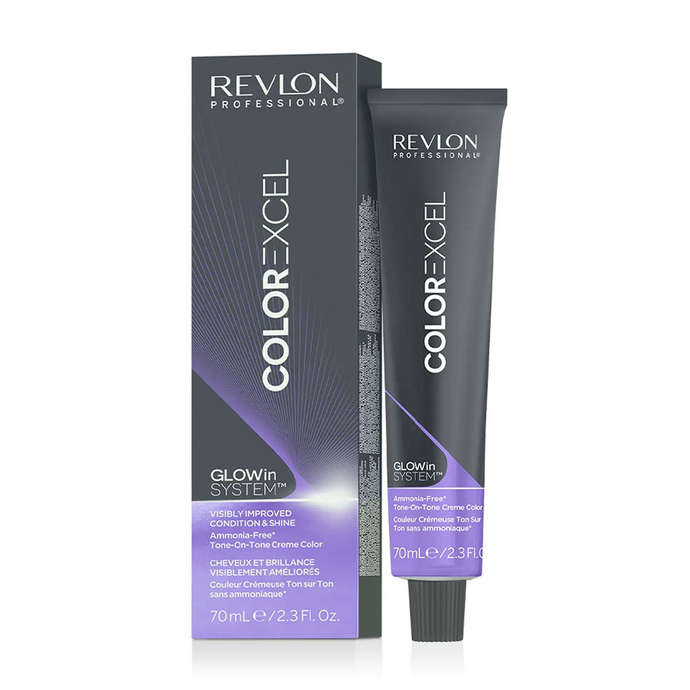 Напівперманентна фарба для волосся Revlon Professional Color Excel Glowin System Tone-On-Tone Ammonia-Free 7.24 Medium Iridescent Chestnut Blonde, 70 мл